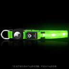 LED光る犬用首輪 防水・充電式 AirTag対応 夜間散歩用 ペットカラー