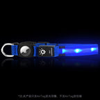 LED光る犬用首輪 防水・充電式 AirTag対応 夜間散歩用 ペットカラー