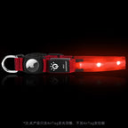 LED光る犬用首輪 防水・充電式 AirTag対応 夜間散歩用 ペットカラー