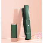 USB充電式ミニヘアアイロン 2WAY ストレート＆カール 前髪用 コンパクト ポータブル