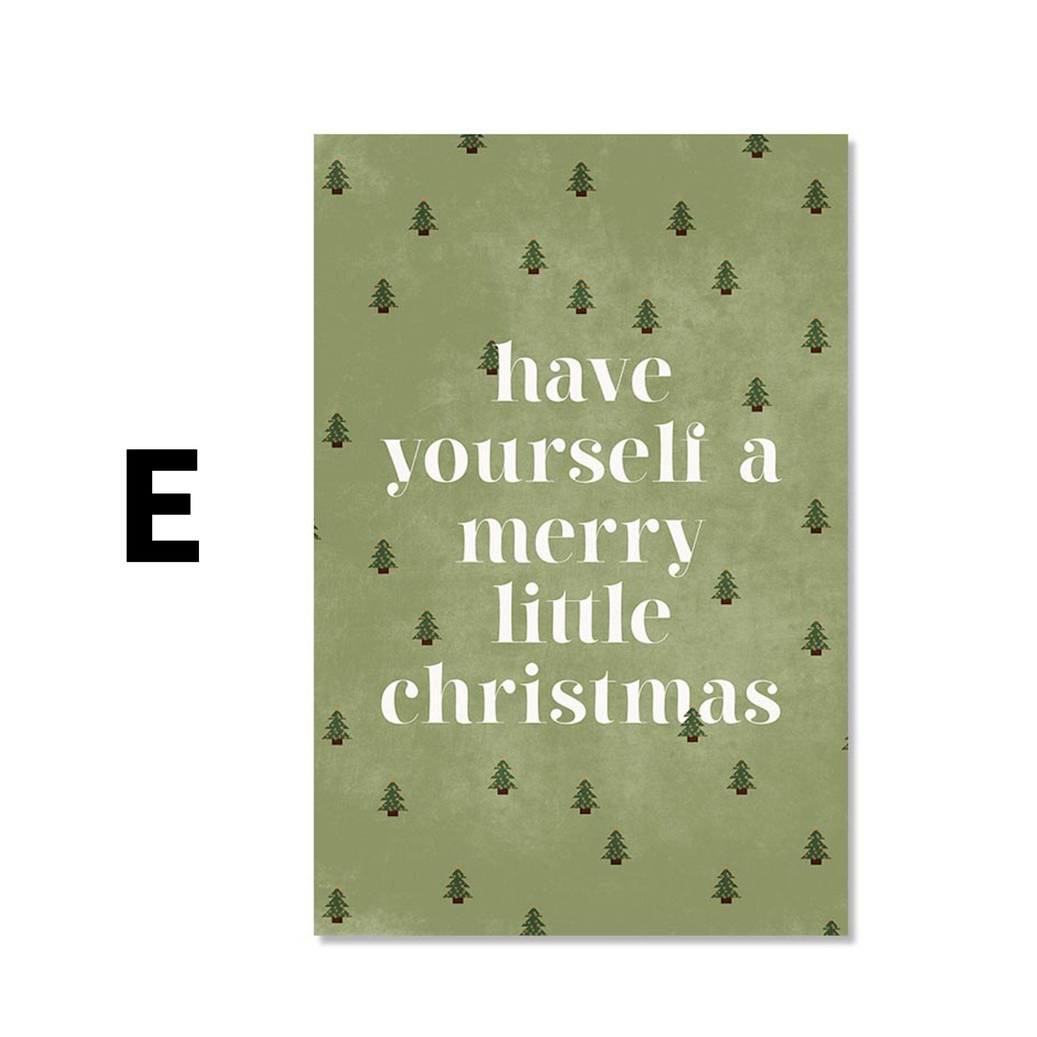 Poster Weihnachtesbaum mit Geschenken als Deko Print ohne Rahmen
